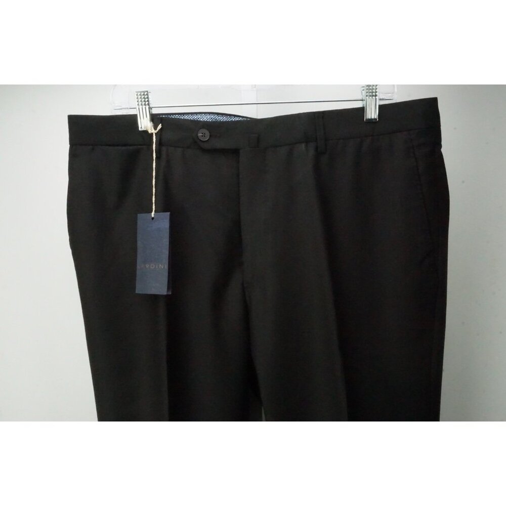 Lardini Dark Brown Tasmanian Winter Wool Dress Pants Trousers 54 EU Brand NEW